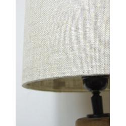 Lampa Rzeźba w kształcie Butli Drewno Teak Podłogowa 115cm
